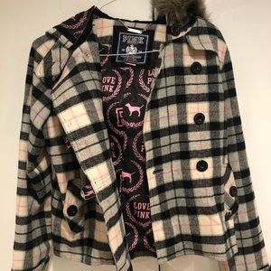 Victoria’s Secret PINK Plaid Jacket Size L